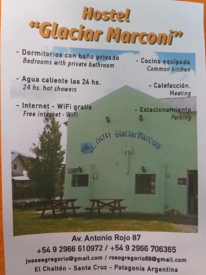 Hostel Glaciar Marconi El Chaltén Exterior foto
